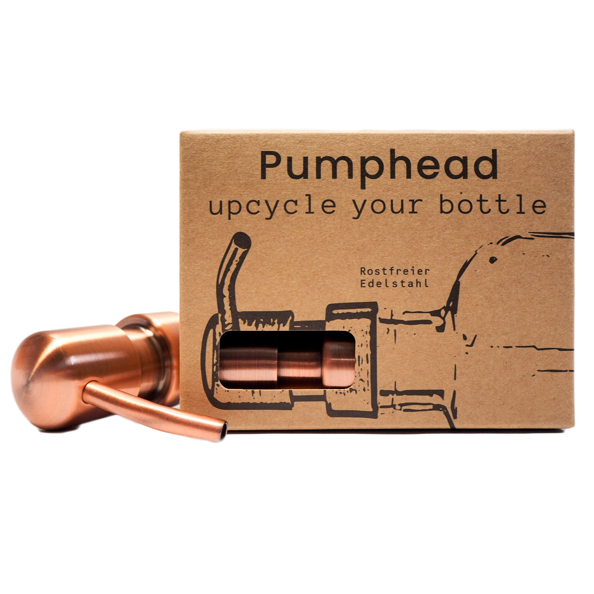 Pumphead® - upcycle your bottle copper